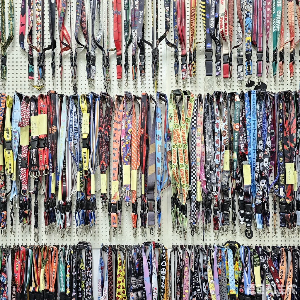 Multi Design Full Color Cartoon Logo Printed Polyester Lanyards Collection for Keys Student ID Cards